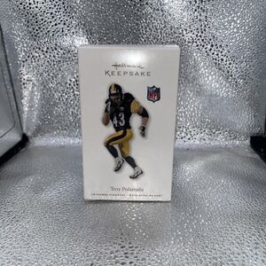 Hallmark Troy Polamalu Keepsake Ornament 2010 Pittsburgh Steelers